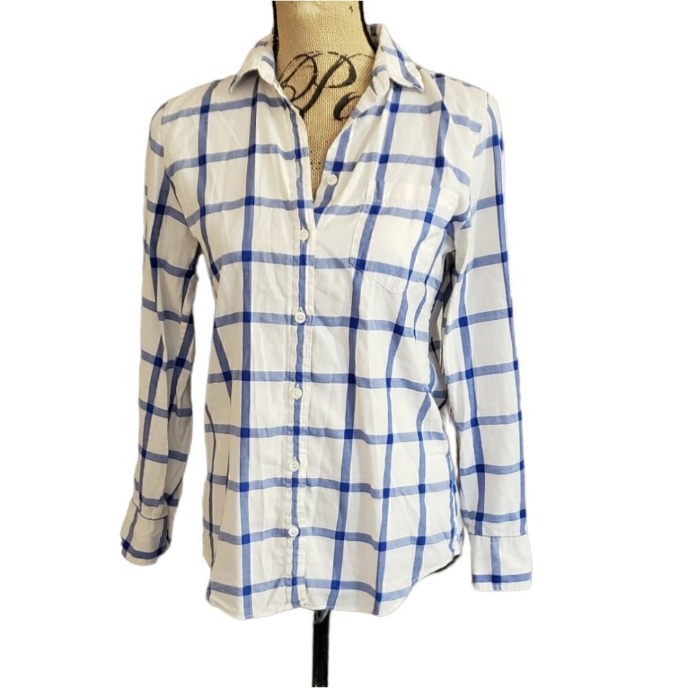 J.Crew Factory Plaid Button Down Shirt